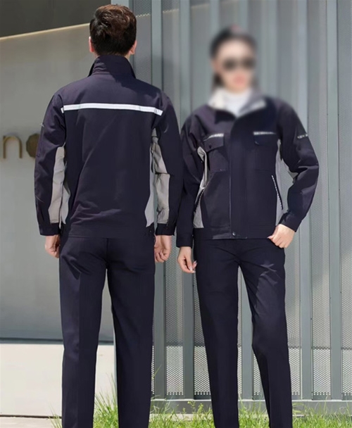 深藍色純棉夾克